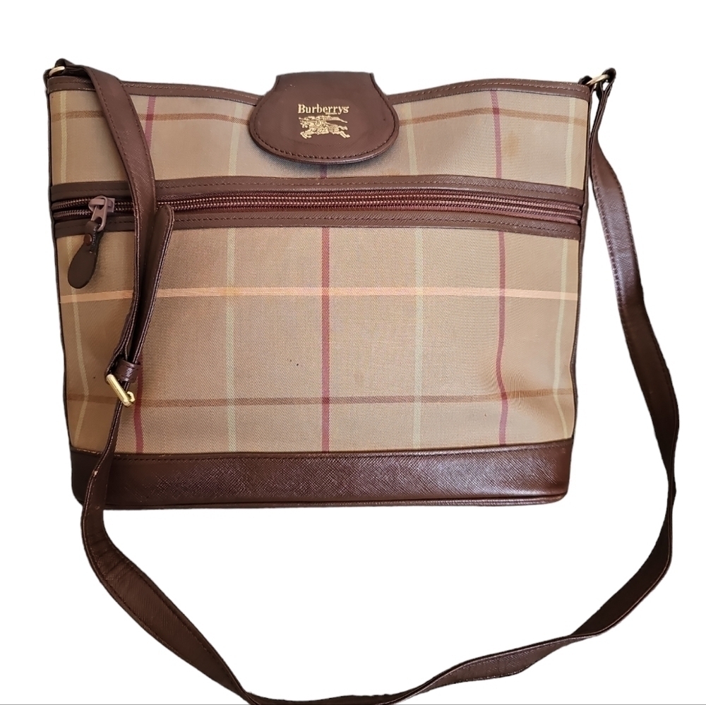 Burberrys Check Shoulder Bag